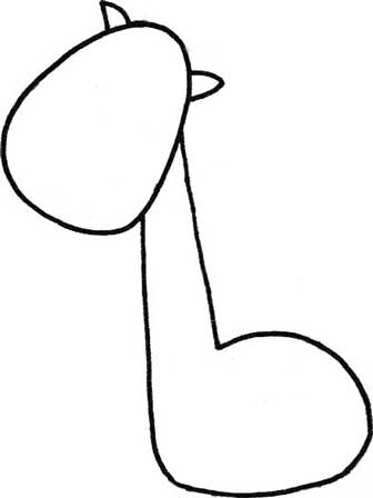 长颈鹿简笔画