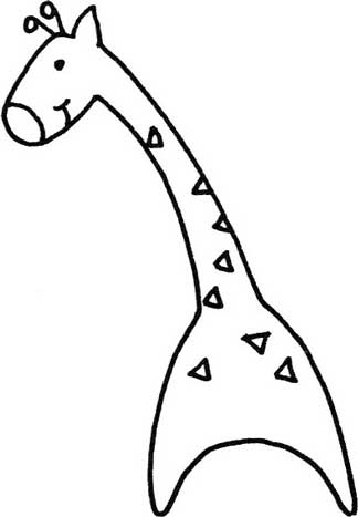 长颈鹿简笔画