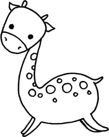 长颈鹿简笔画