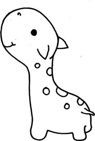 长颈鹿简笔画