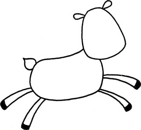 鹿简笔画
