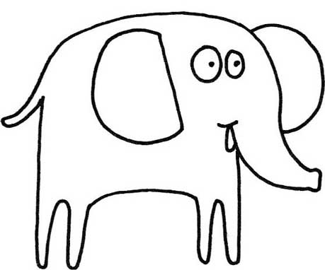 大象简笔画