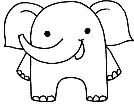 大象简笔画