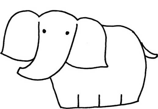 大象简笔画