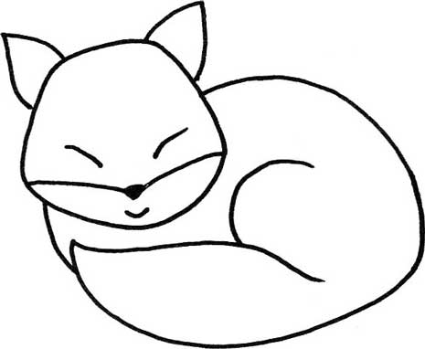 狐狸简笔画