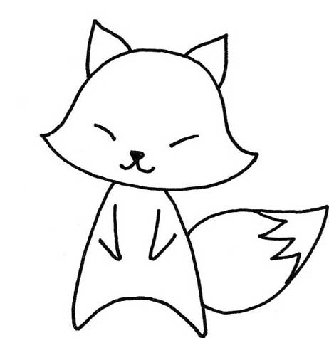 狐狸简笔画