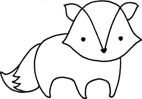 狐狸简笔画
