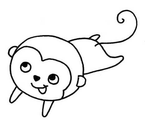 猴子简笔画