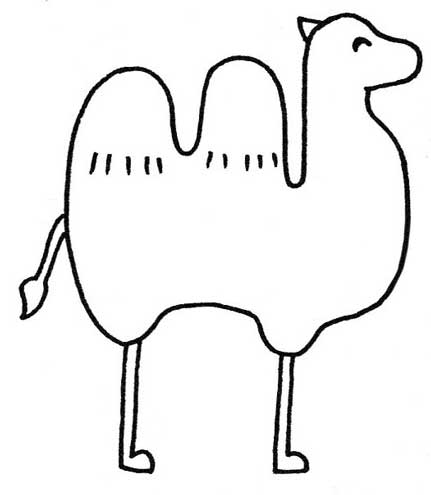 骆驼简笔画