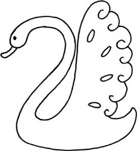 天鹅简笔画
