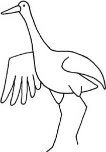 鹤简笔画