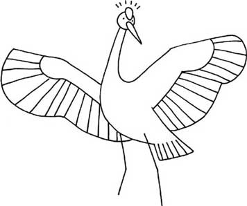 鹤简笔画