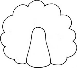 孔雀简笔画