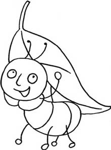 蚂蚁简笔画