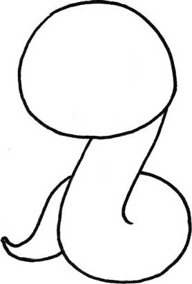 蛇简笔画