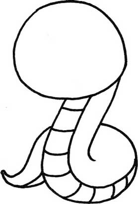 蛇简笔画