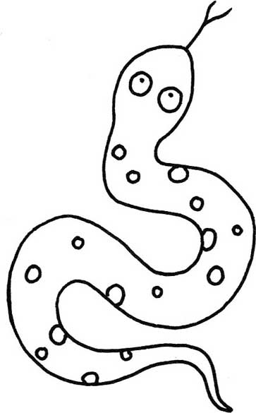 蛇简笔画