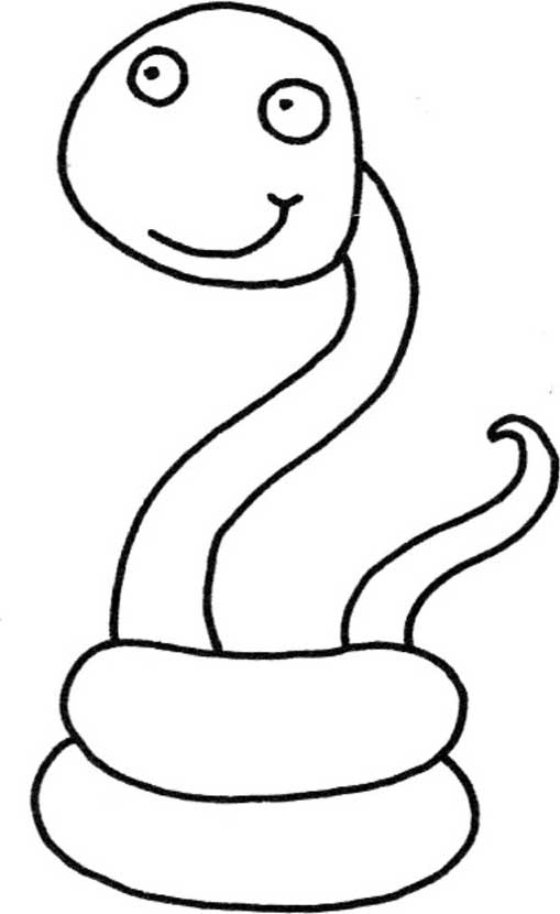 蛇简笔画