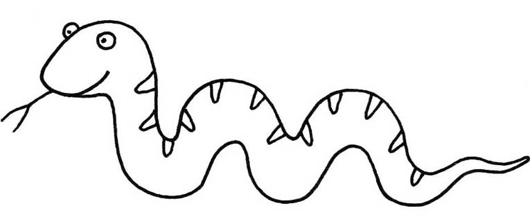 蛇简笔画