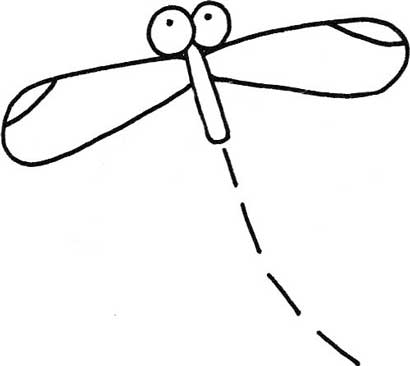 蜻蜓简笔画