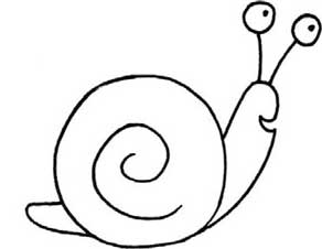 蜗牛简笔画
