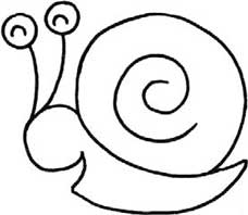 蜗牛简笔画