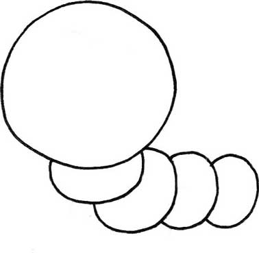 毛毛虫简笔画