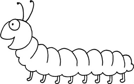 毛毛虫简笔画