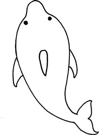 海豚简笔画