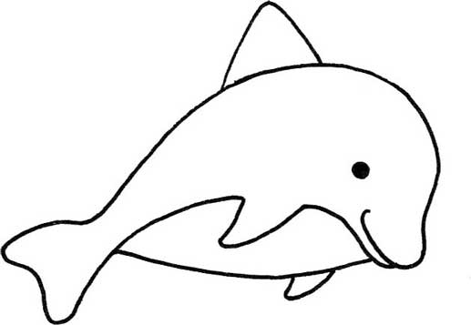 海豚简笔画