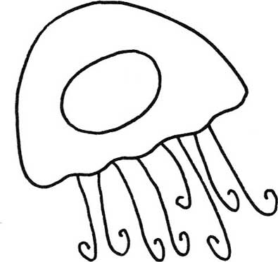 水母简笔画