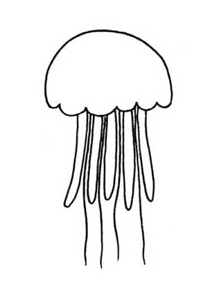 水母简笔画
