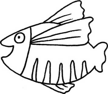 深海鱼简笔画