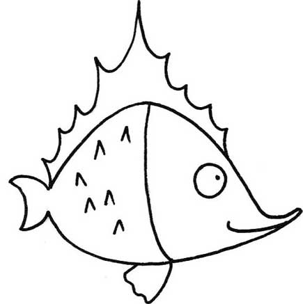 深海鱼简笔画