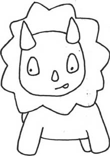三角龙简笔画