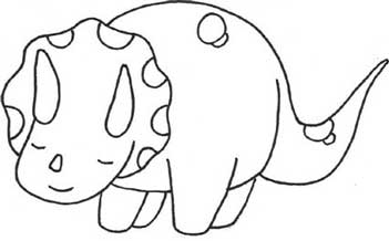 三角龙简笔画