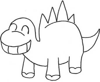 剑龙简笔画