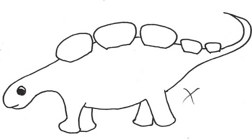剑龙简笔画