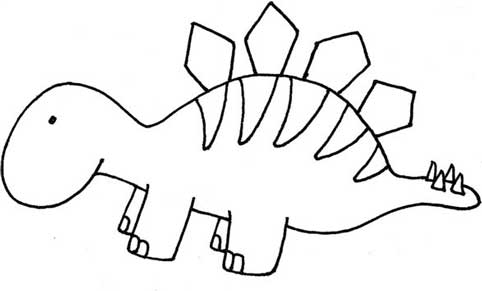 剑龙简笔画