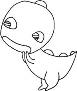 霸王龙简笔画
