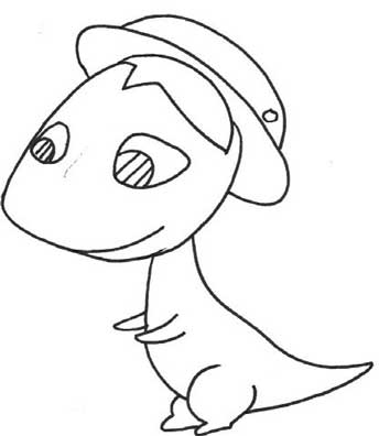 霸王龙简笔画