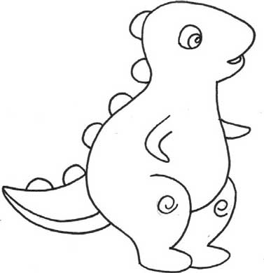 霸王龙简笔画