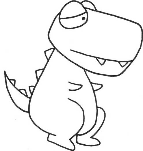 霸王龙简笔画