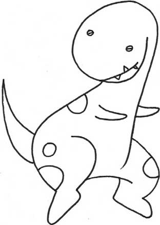 霸王龙简笔画
