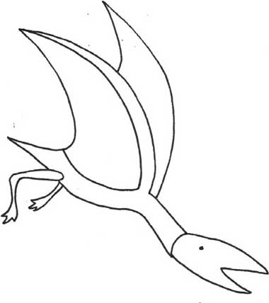 翼龙简笔画
