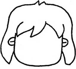 发型简笔画