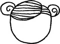 女孩简笔画