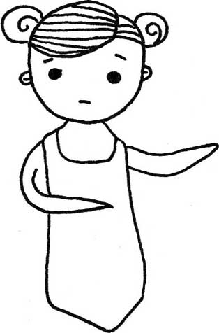女孩简笔画
