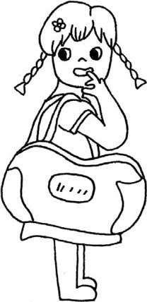 女孩简笔画