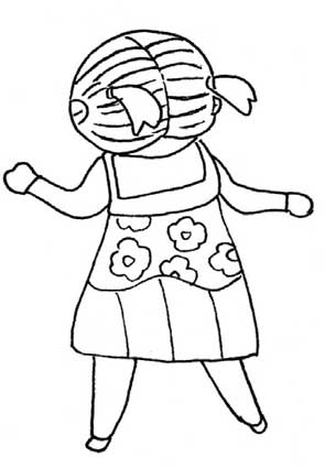 女孩简笔画